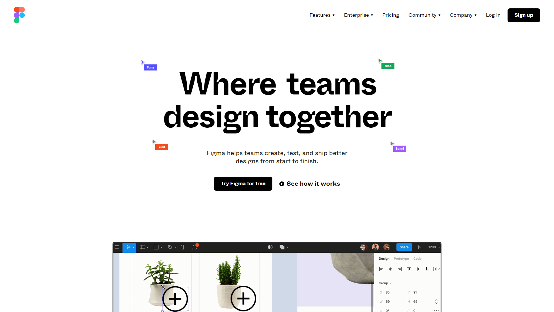 Figma is a cloud-based tool for UI design and prototyping