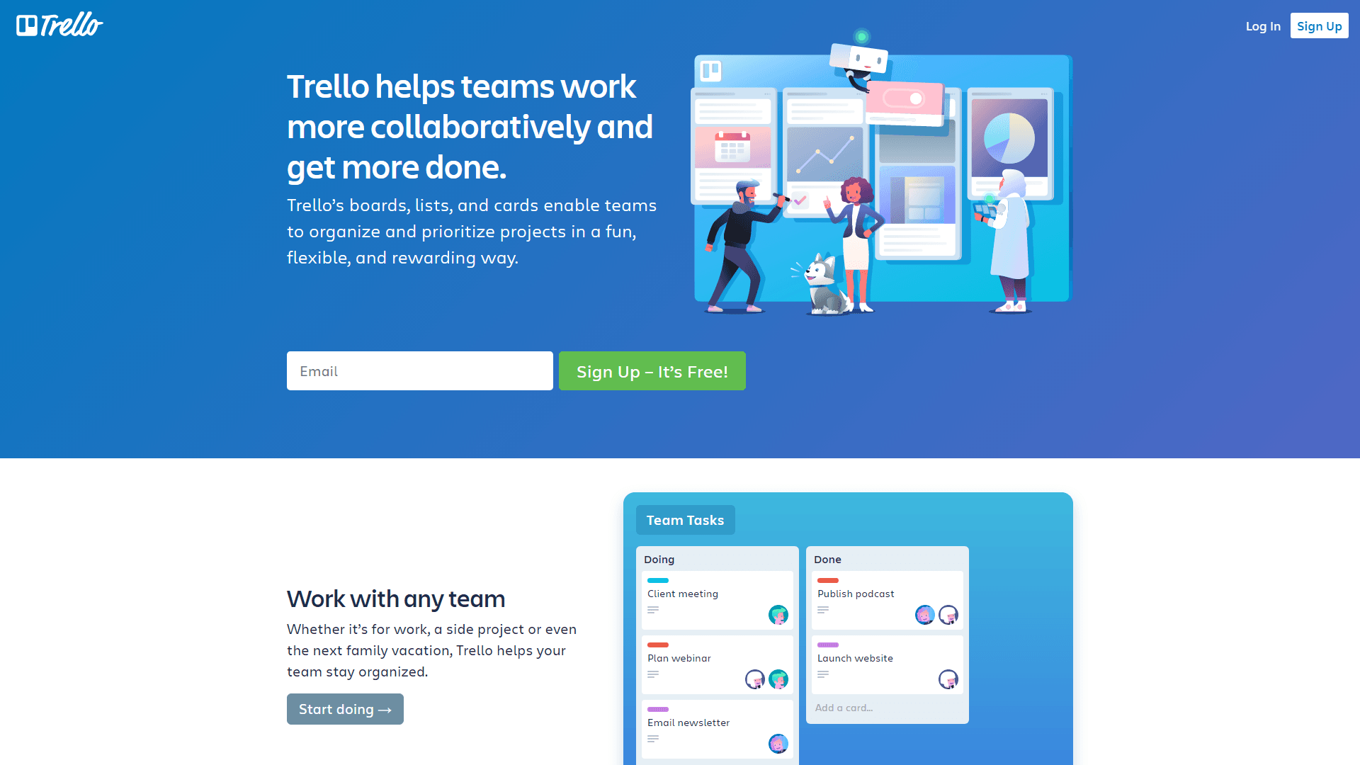 Trello is a collaboration tool